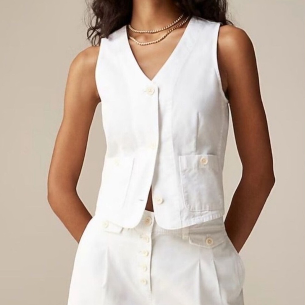 J Crew Patch Pocket Chino Vest